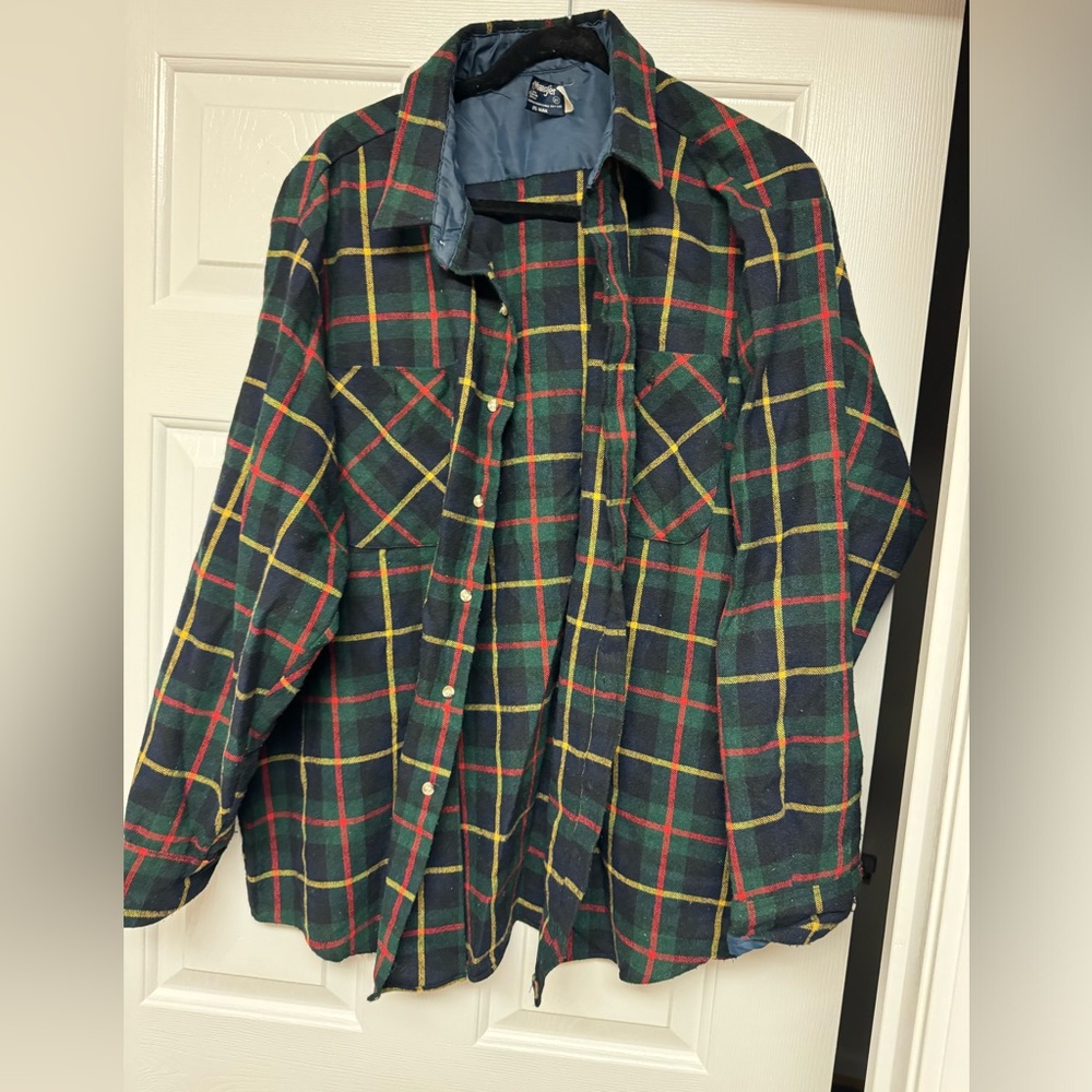 1980s Vintage wool flannel shirt wrangler
